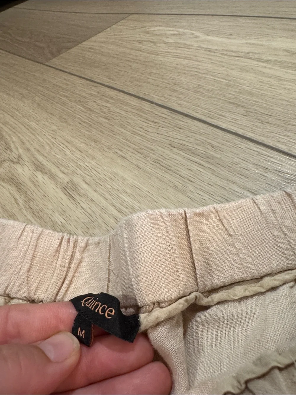 Quince 100% European Linen Pants Sz M Trendy Summer Natural Lightweight Beach
